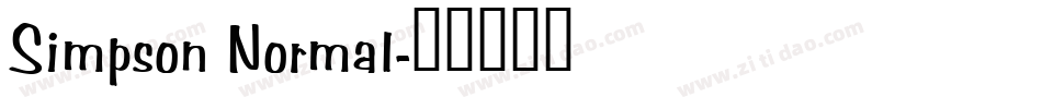 Simpson Normal字体转换